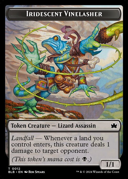 Iridescent Vinelasher highlighted card art