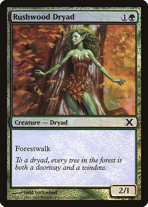 Rushwood Dryad highlighted card art