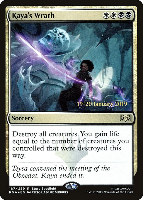 Kaya's Wrath from Ravnica Allegiance Promos