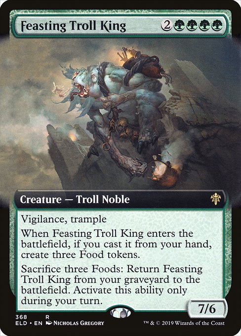 Feasting Troll King highlighted card art