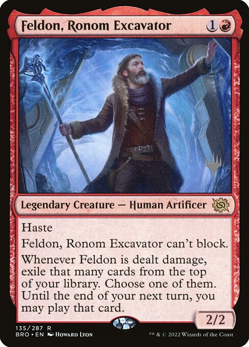 Feldon, Ronom Excavator from The Brothers' War Promos