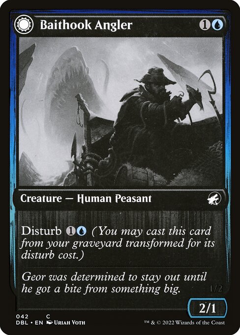 Baithook Angler // Hook-Haunt Drifter from Innistrad: Double Feature