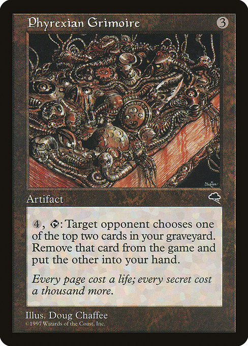 Phyrexian Grimoire highlighted card art
