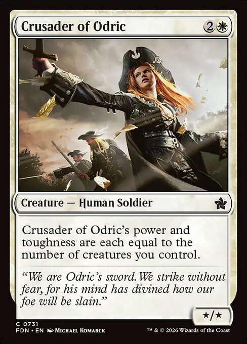 Crusader of Odric highlighted card art
