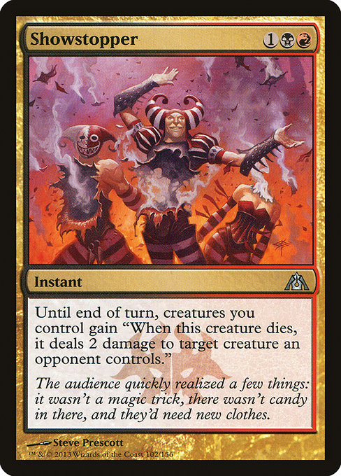 Showstopper highlighted card art