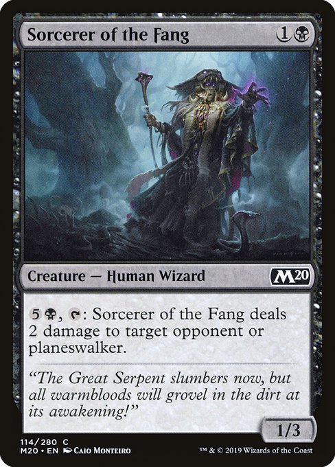 Sorcerer of the Fang highlighted card art