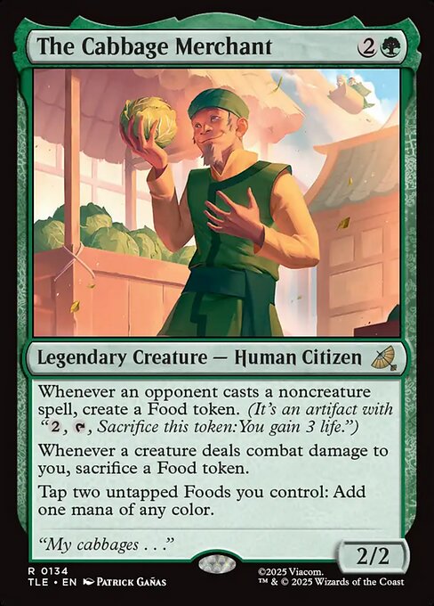 The Cabbage Merchant highlighted card art