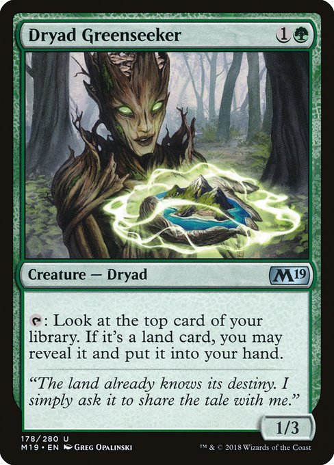 Dryad Greenseeker from Core Set 2019