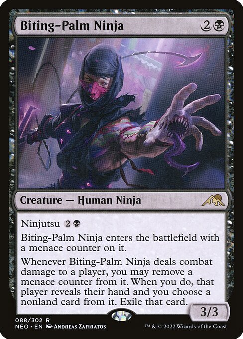 Biting-Palm Ninja from Kamigawa: Neon Dynasty