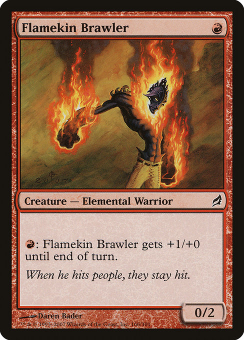 Flamekin Brawler from Lorwyn