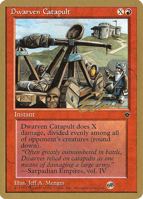Dwarven Catapult from Pro Tour Collector Set