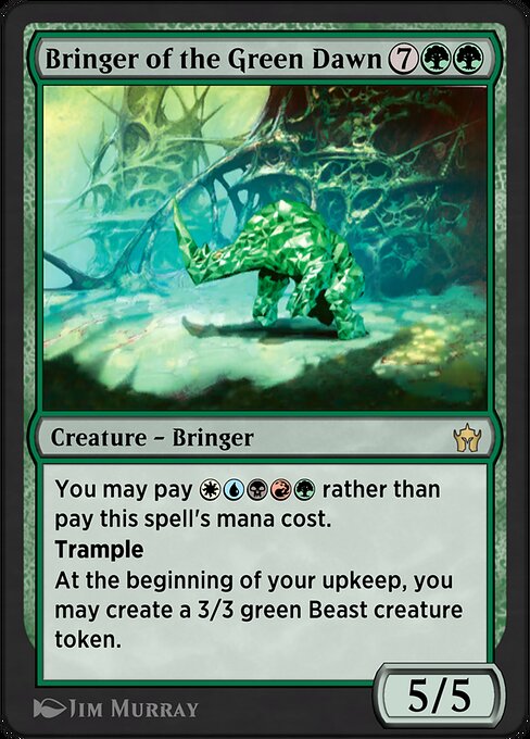 Bringer of the Green Dawn highlighted card art