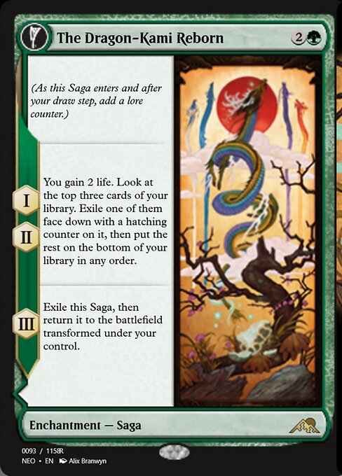 The Dragon-Kami Reborn // Dragon-Kami's Egg highlighted card art