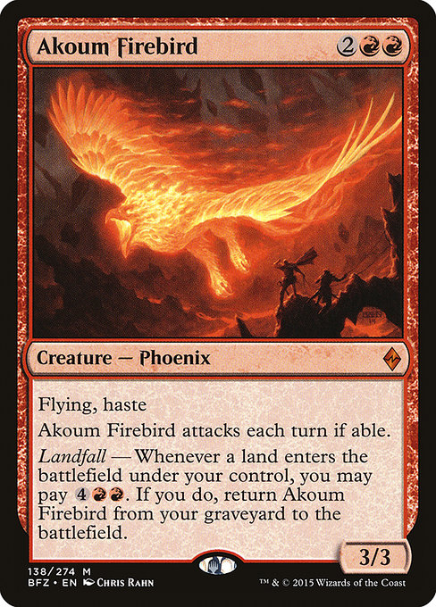 Akoum Firebird highlighted card art