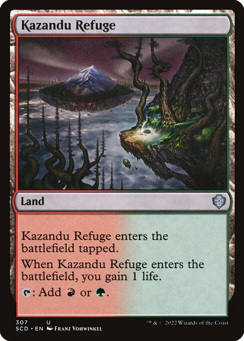 Kazandu Refuge highlighted card art