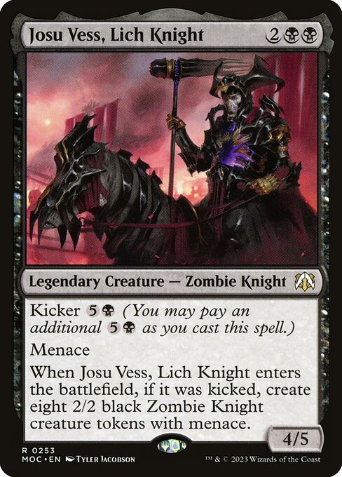 Josu Vess, Lich Knight highlighted card art