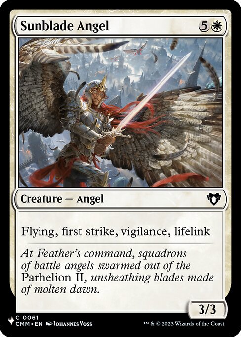 Sunblade Angel highlighted card art