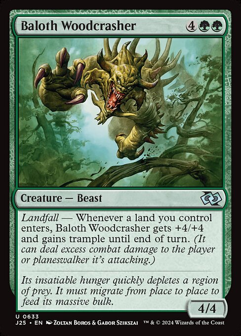 Baloth Woodcrasher highlighted card art