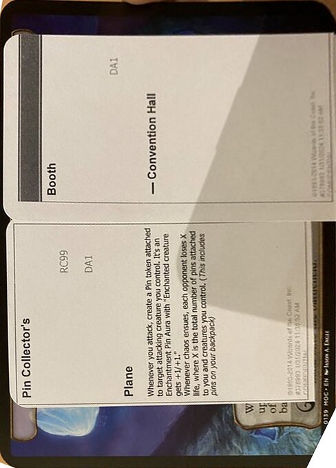 Pin Collector's Booth from Black Lotus Unknown Planechase