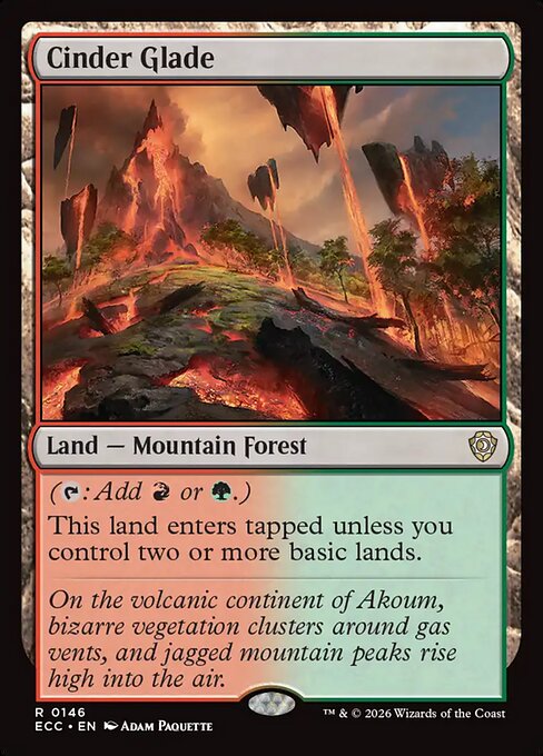 Cinder Glade from Lorwyn Eclipsed Commander