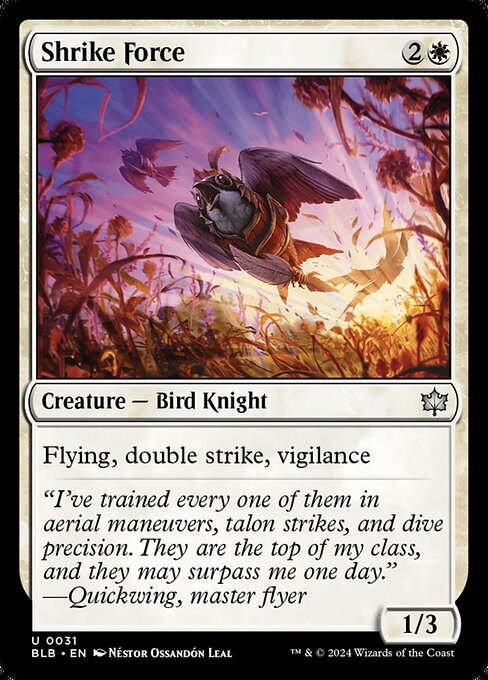 Shrike Force highlighted card art