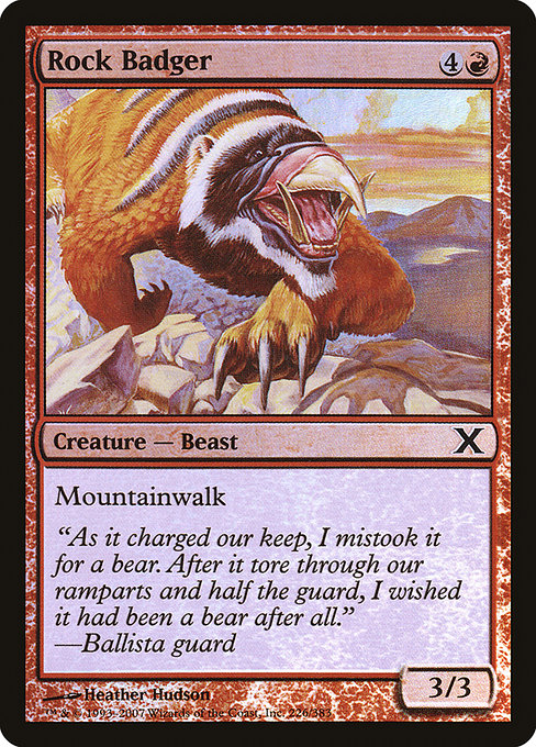 Rock Badger highlighted card art