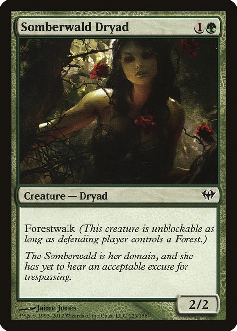 Somberwald Dryad highlighted card art