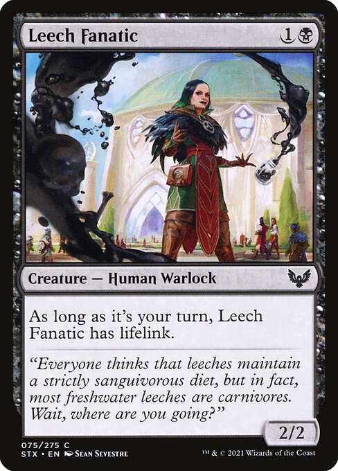 Leech Fanatic highlighted card art