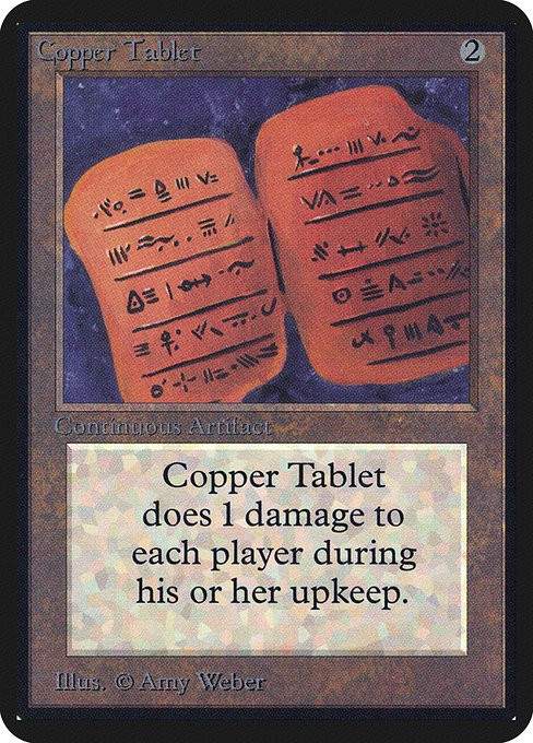 Copper Tablet from Limited Edition Alpha