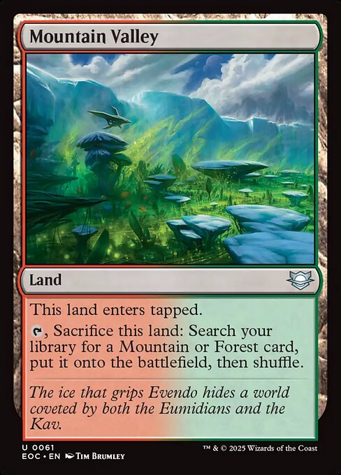 Mountain Valley highlighted card art