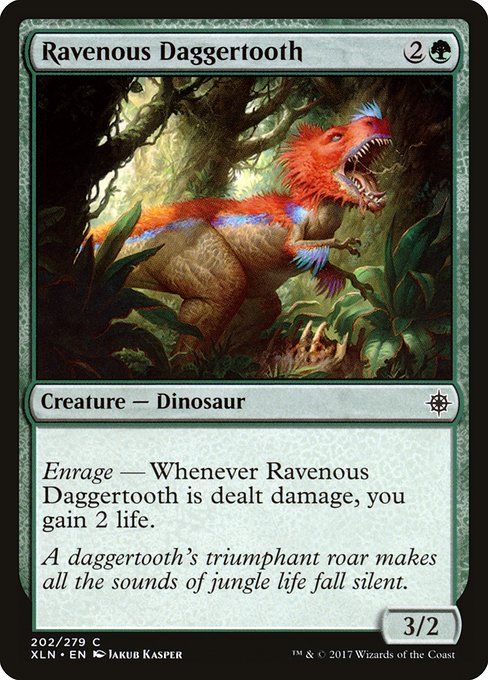 Ravenous Daggertooth highlighted card art