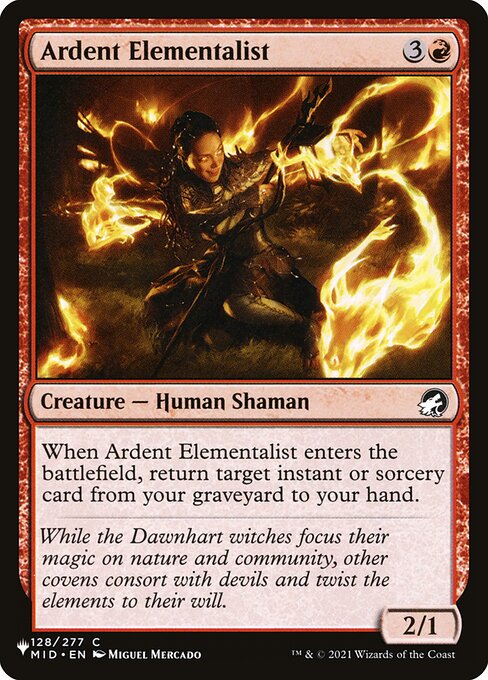 Ardent Elementalist highlighted card art