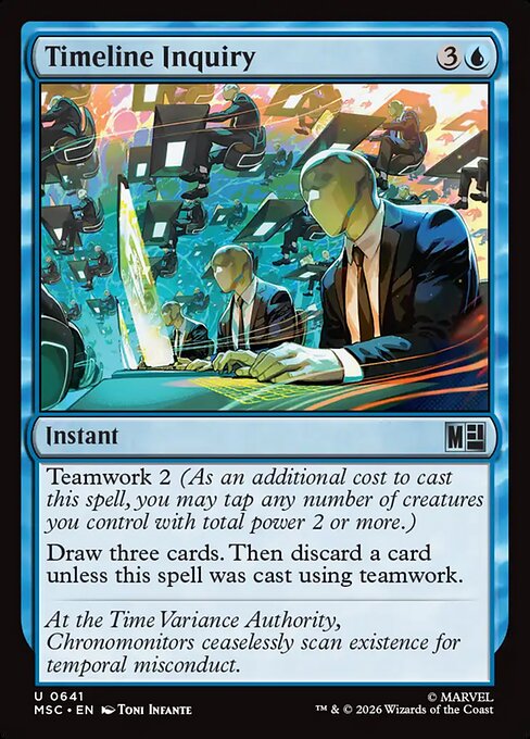 Timeline Inquiry from Marvel Super Heroes Commander