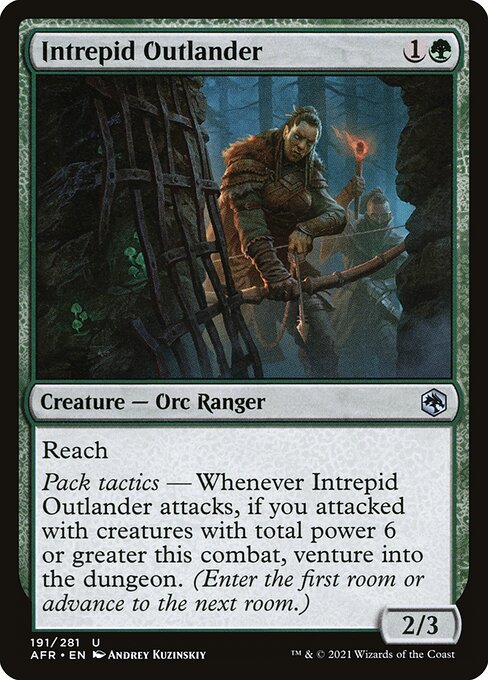 Intrepid Outlander highlighted card art