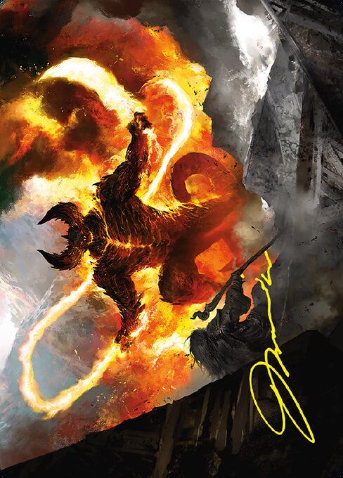 The Balrog, Flame of Udûn // The Balrog, Flame of Udûn from Tales of Middle-earth Art Series
