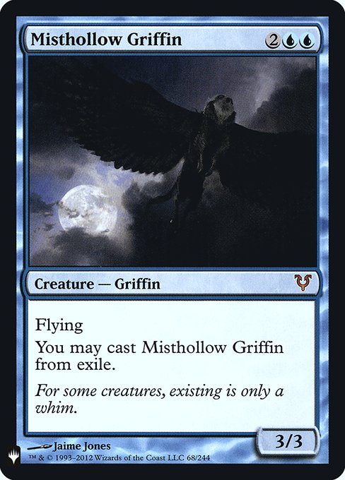 Misthollow Griffin highlighted card art