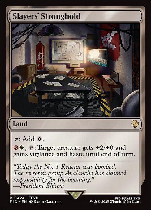 Slayers' Stronghold highlighted card art