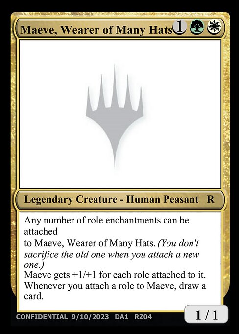 Maeve, Wearer of Many Hats highlighted card art