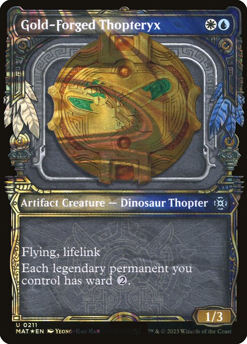 Gold-Forged Thopteryx highlighted card art