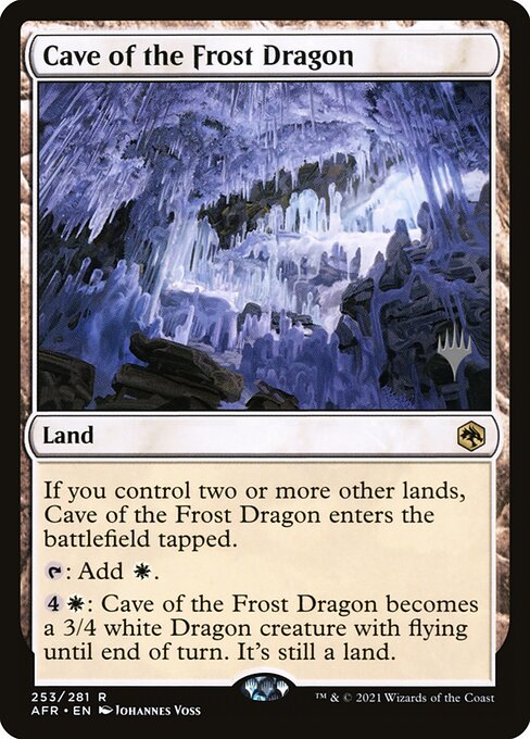 Cave of the Frost Dragon from Adventures in the Forgotten Realms Promos
