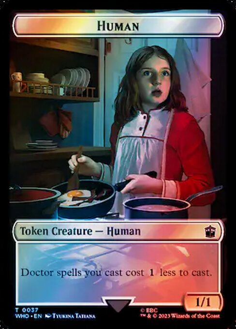 Human highlighted card art
