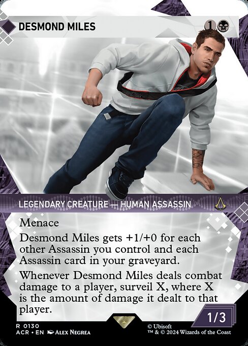 Desmond Miles highlighted card art