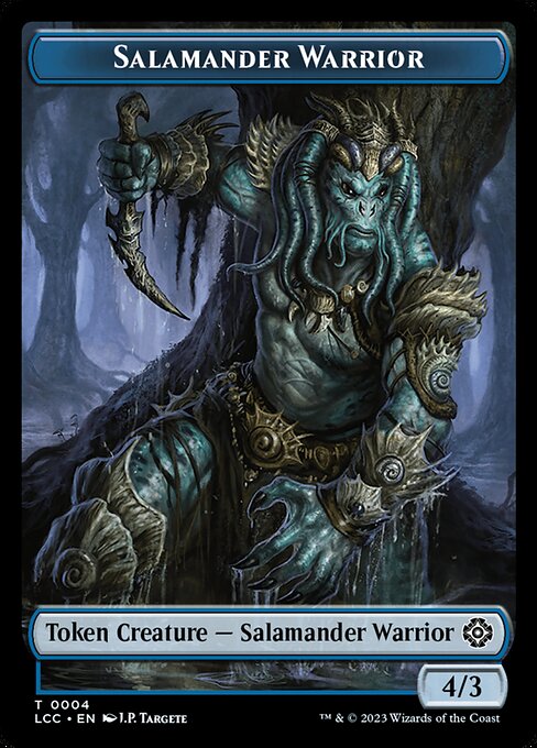 Salamander Warrior from The Lost Caverns of Ixalan Commander Tokens
