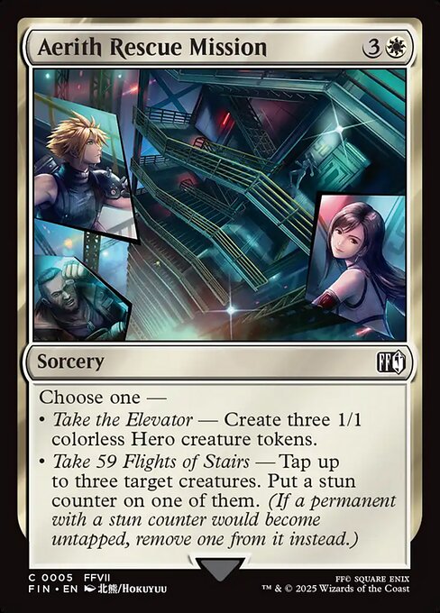 Aerith Rescue Mission highlighted card art