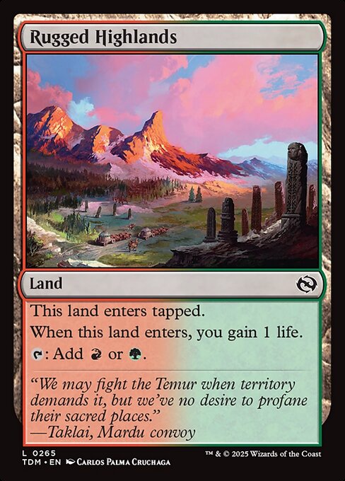 Rugged Highlands highlighted card art