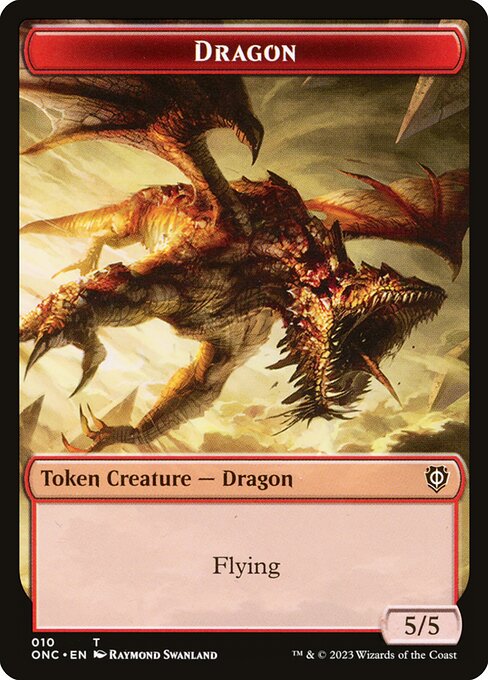 Dragon from Phyrexia: All Will Be One Commander Tokens