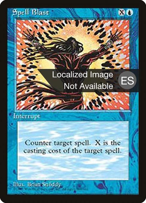 Spell Blast from Fourth Edition Foreign Black Border