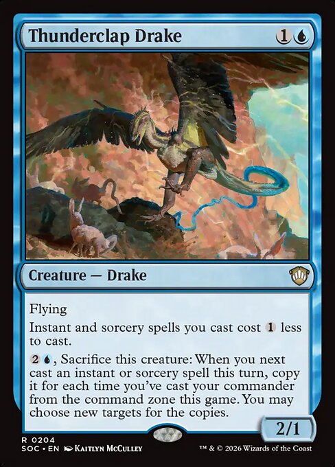 Thunderclap Drake from Secrets of Strixhaven Commander
