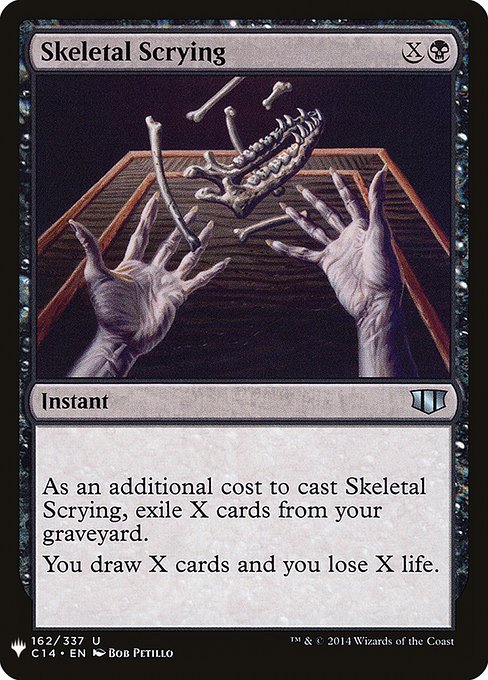 Skeletal Scrying highlighted card art