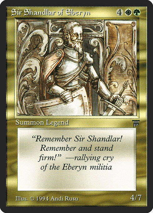 Sir Shandlar of Eberyn from Legends